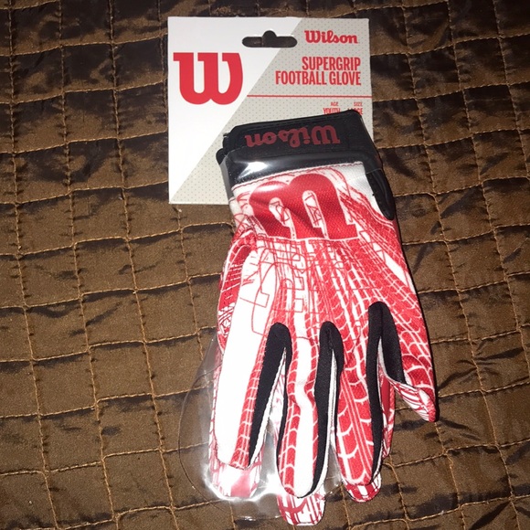Wilson NEW NFL football receiver gloves sticky ball performance wear training - Picture 1 of 8